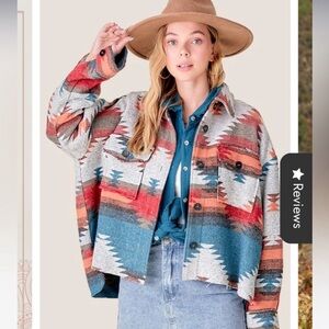 Western style outerwear patterned jacket